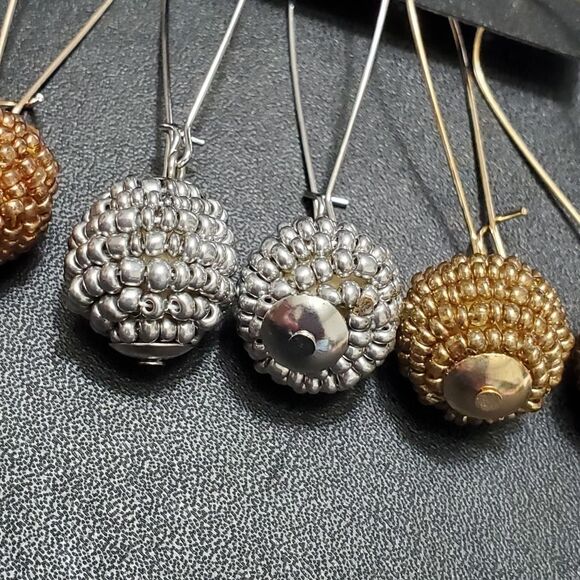 Ashley Stewart set of 3 beaded earrings - Picture 4 of 8